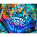 Colorful pinball machine with character designs on a white background