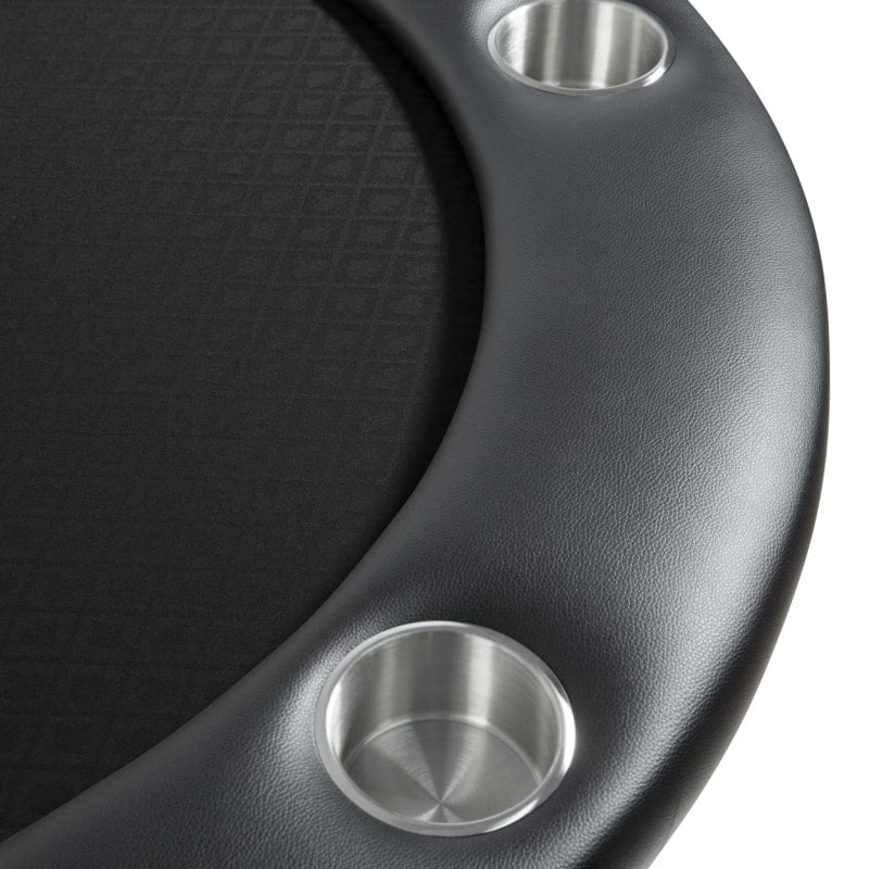 BBO Aces Pro Poker Table-Cup holder view in Black