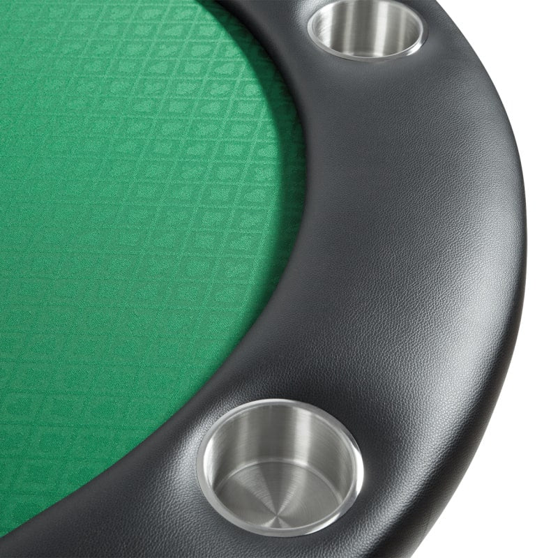 BBO Aces Pro Poker Table-Cup holder view in Green