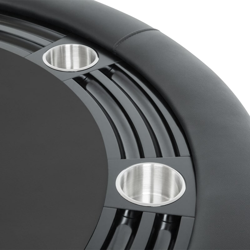 BBO Nighthawk Poker Table Round 8 Players Cupholder in black