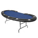 BBO Prestige Folding Poker Table for 10 Players in Blue
