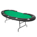 BBO Prestige Folding Poker Table for 10 Players in green