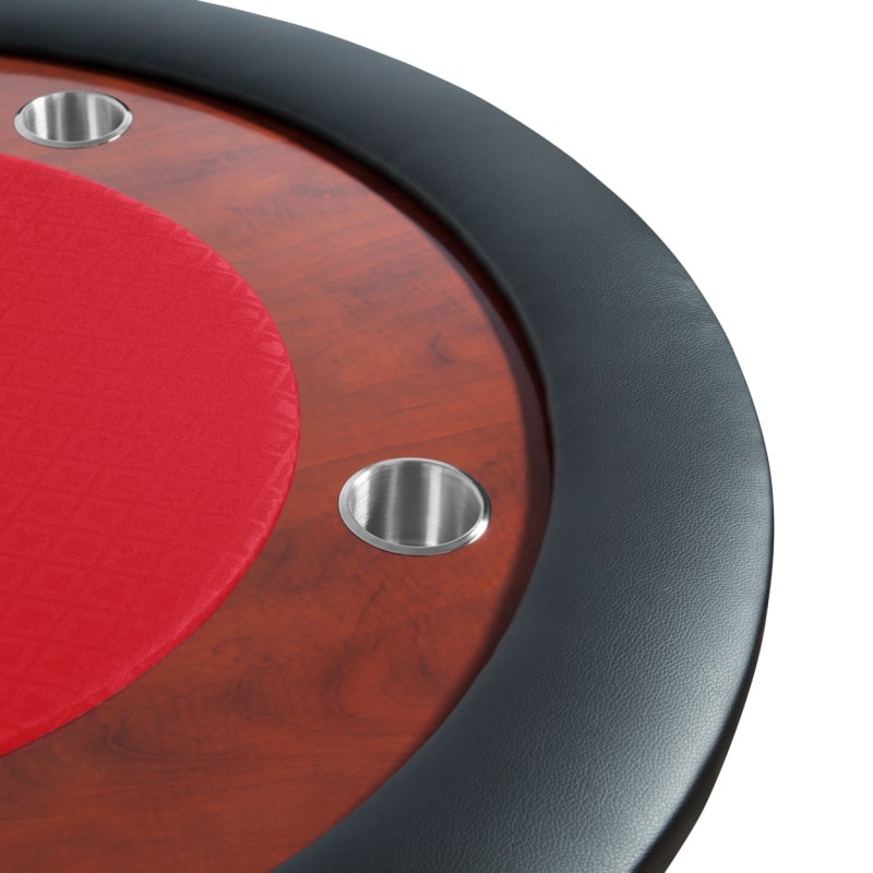 BBO Ultimate Poker Table-Mahogany Racetrack in Red
