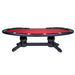 BBO Prestige X Kidney Bean Poker Table - Luxury in Red