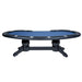 BBO Prestige X Kidney Bean Poker Table - Luxury in blue