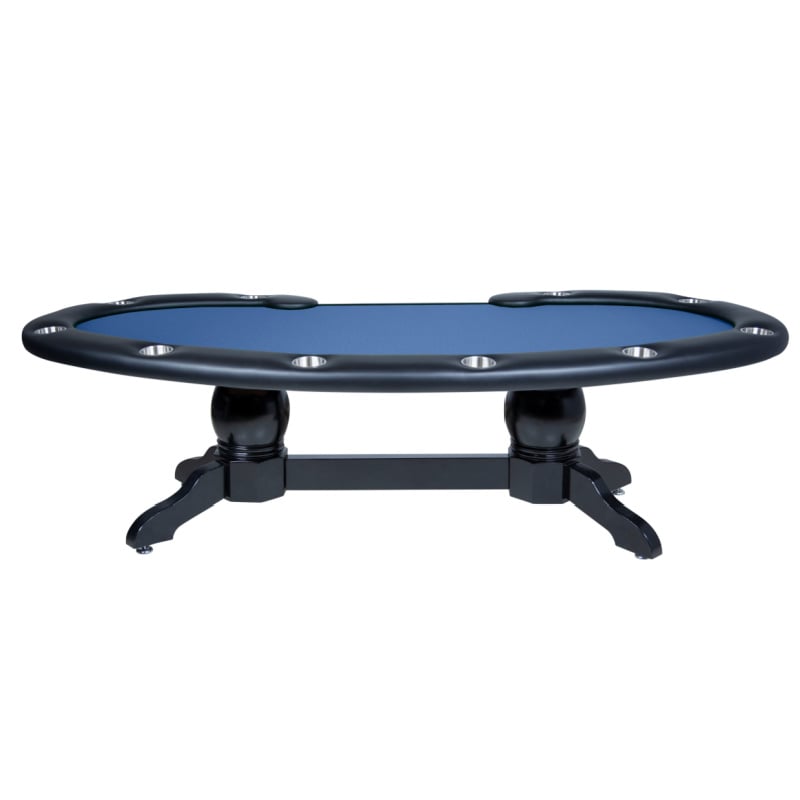 BBO Prestige X Kidney Bean Poker Table - Luxury in blue