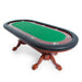 BBO Rockwell Poker Table - Mahogany Texas Hold 'Em in green left view
