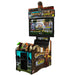 Arcade machine with 'Big Buck Hunter Reloaded' branding on a white background