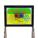 Charleston-Shuffleboard scoreboard with digital display on a white background