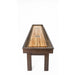 Champion Sundance shuffleboard table on a white background in oak driftwood