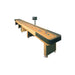 Champion The Champion Shuffleboard table with a white background and triangle score unit