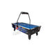 Dynamo Best Shot Air hockey table with a blue playing surface and black frame on a white background