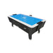Dynamo Pro Style Air hockey table with blue playing surface on a white background
