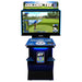 Golden Tee PGA Clubhouse Edition featuring a screen displaying a golfing game and control panels with club selection buttons.