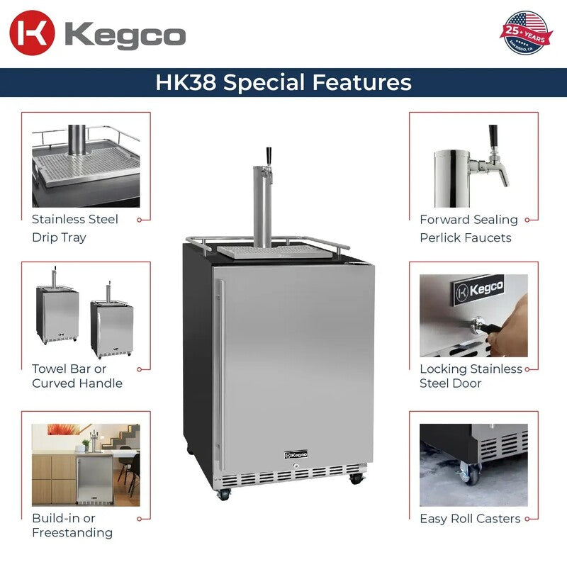 Kegco HK38_Kegerator-features