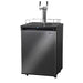 Kegco_K309X_Kegerator Black_Stainless_Steel_left_view