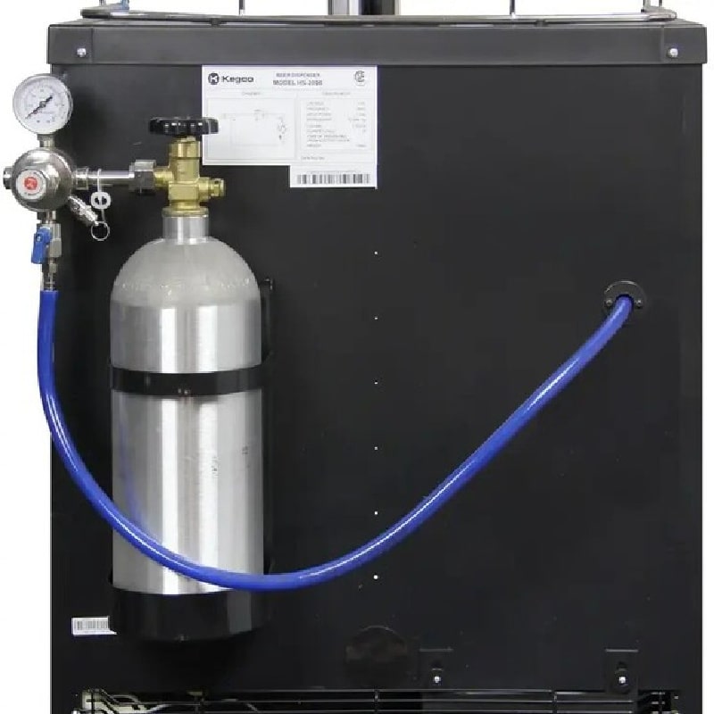 Kegco_K309_Keg_Dispenser_Kegco CO2 tank on back