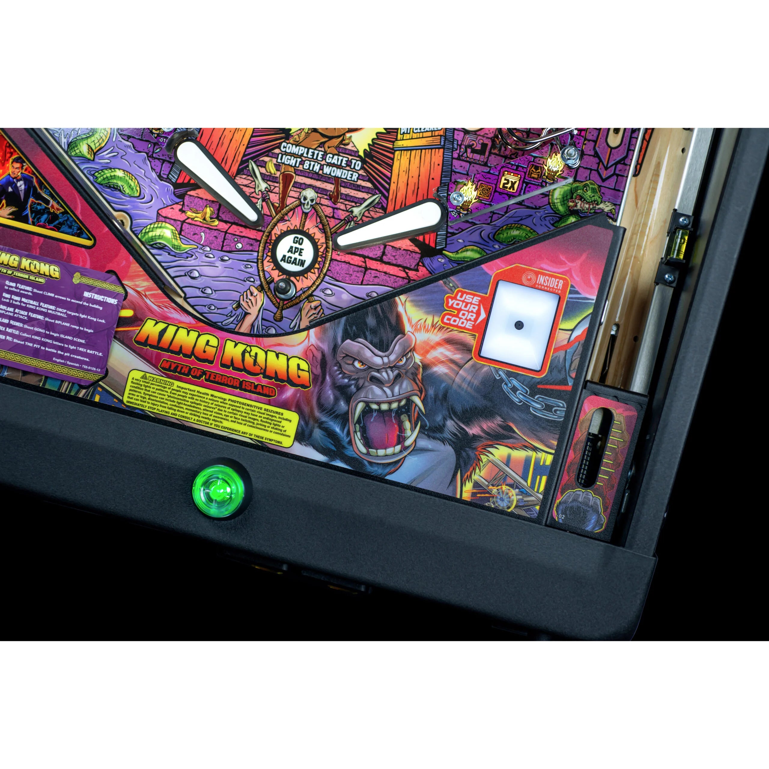 King Kong Pinball Machine - Premium