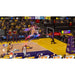NBA-Superstars-Arcade-Game in progress with players and scoreboard on a digital screen