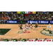 NBA-Superstars-Arcade-Game in progress with players on the court and a crowd in the stands.