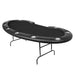 Prestige Folding Leg Poker Table for sale 10 Players in Black