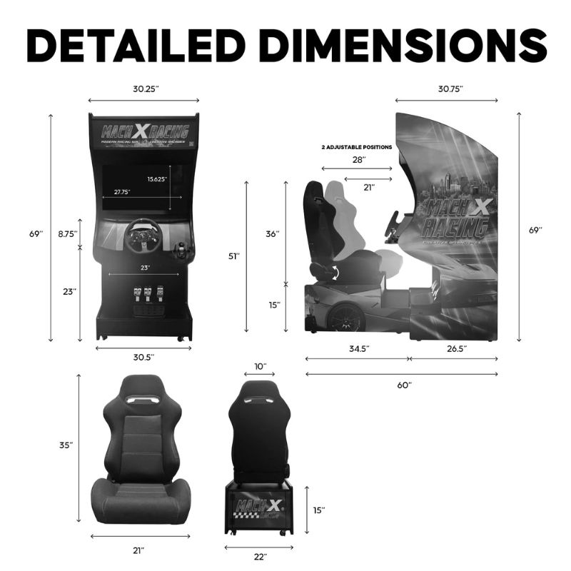 Racing Arcade Machine Modern Sim