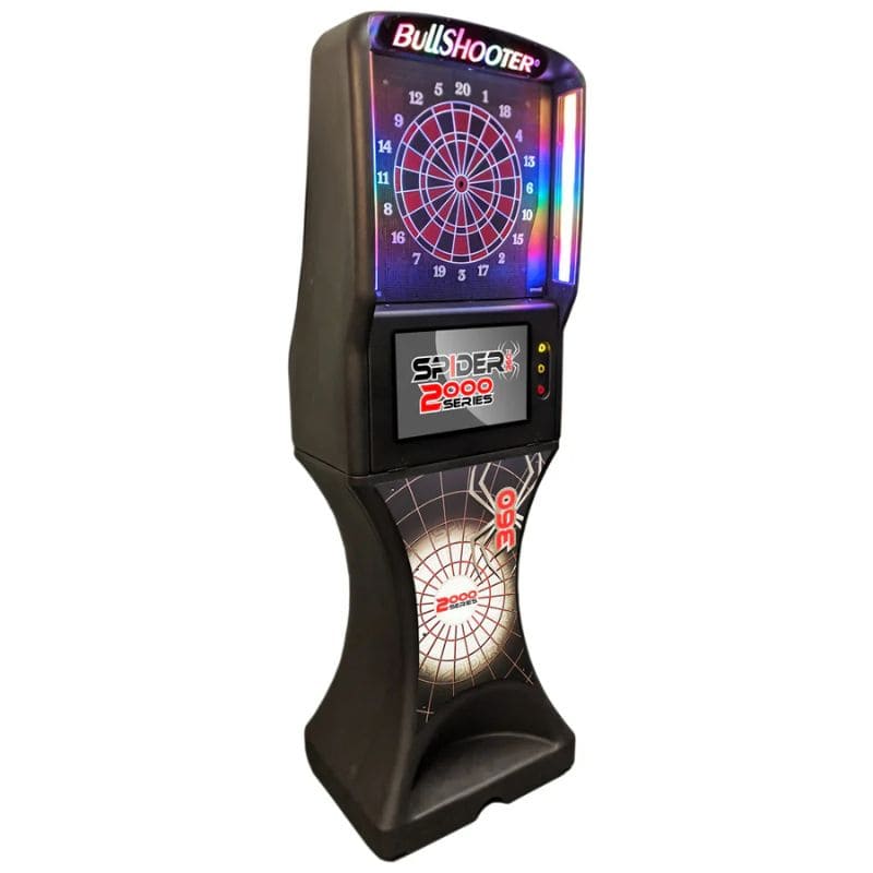 Bullshooter electronic dartboard on a white background