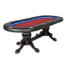 Texas Hold 'Em Poker Table 10 Player LED - BBO Elite Alpha Red Felt