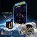 Pac-Man arcade game with astronaut holding a sign in space