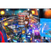 Pinball machine with 'Tiny's Tavern' game packaging on a colorful playfield.