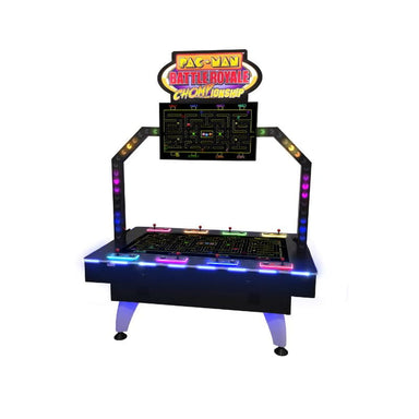 PAC-MAN BATTLE ROYALE DELUXE Arcade game machine with colorful lights on a white background