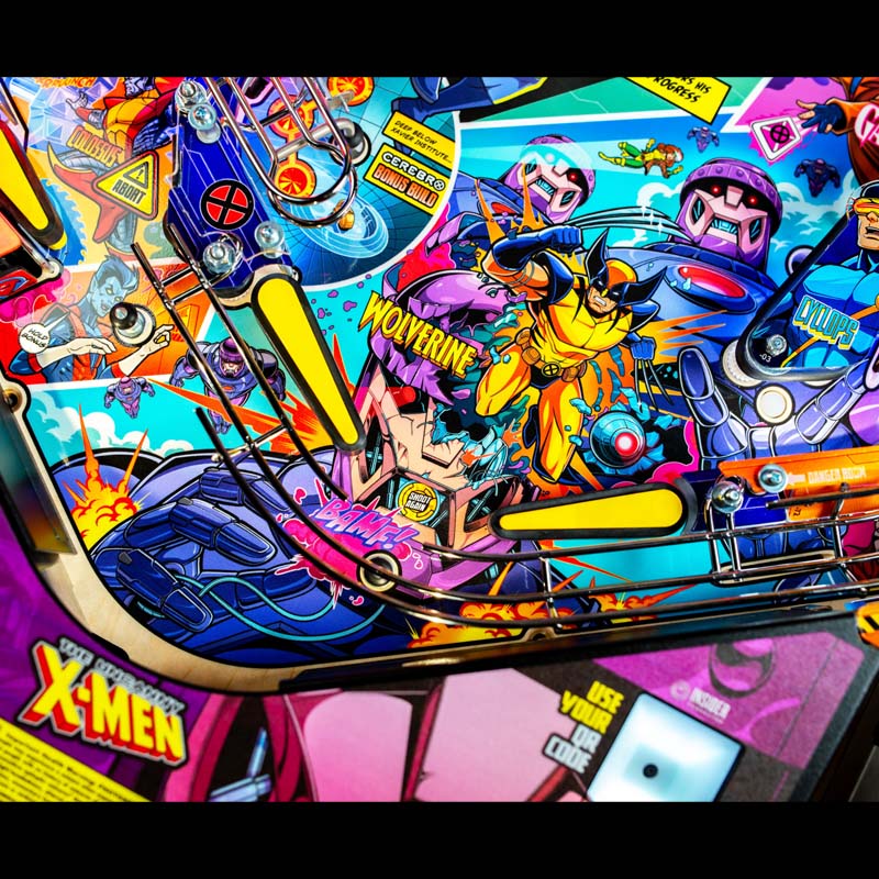 x-men-pinball-machine-premium-flippers-wolverine-sentital-art 